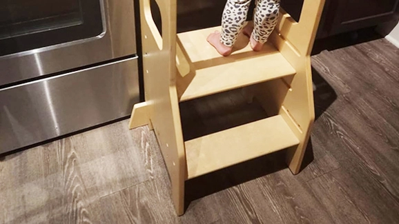 wood learning tower
