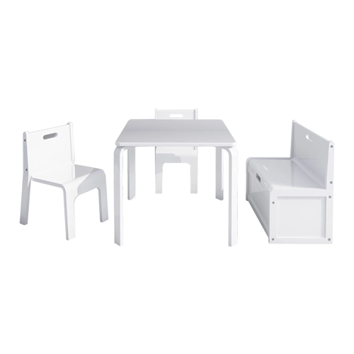 Bentwood Kids Furniture with 1 Table, 2 Chairs and 1 Bench