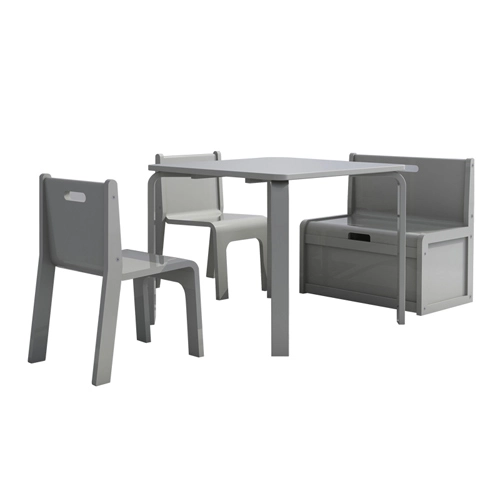 Bentwood Kids Furniture with 1 Table, 2 Chairs and 1 Bench