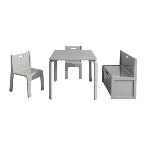 Bentwood Kids Furniture with 1 Table, 2 Chairs and 1 Bench