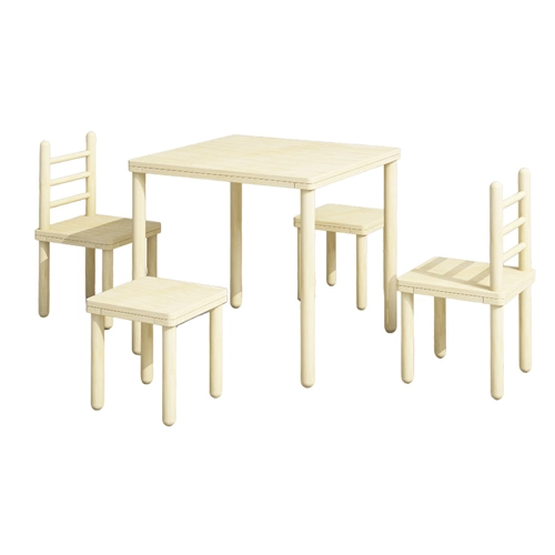 Childrens Wooden Table And Chair Set