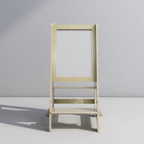 Functional Kids Wooden Stand Tower with Painting Board