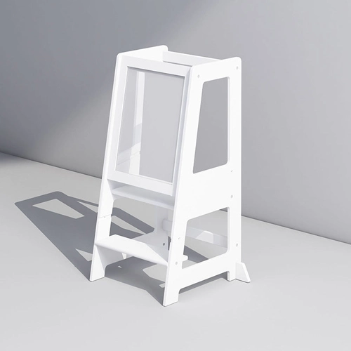 Functional Kids Wooden Stand Tower with Painting Board