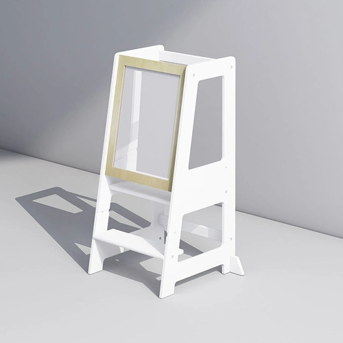 Functional Kids Wooden Stand Tower with Painting Board