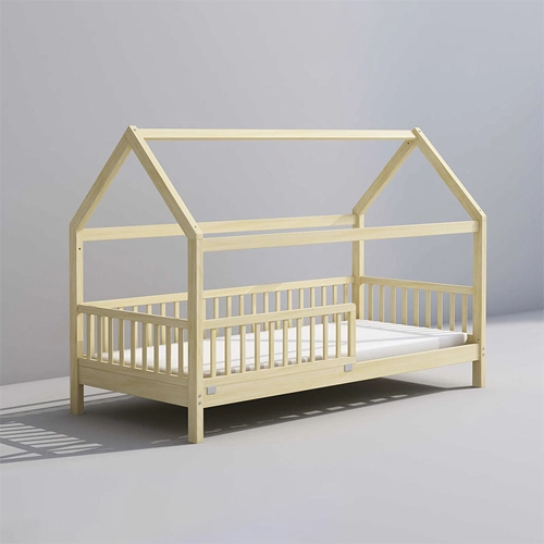 Childrens Wooden House Bed