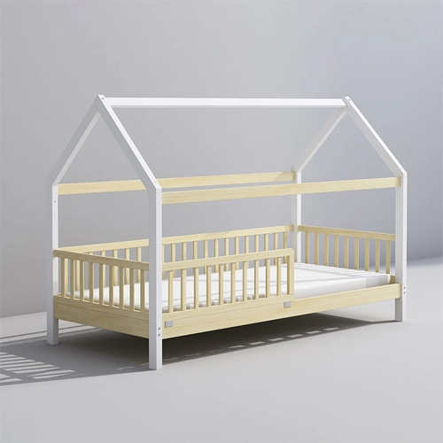 Childrens Wooden House Bed