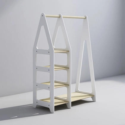 Kids Clothes Rack and Coat Hanger Easy Sorting