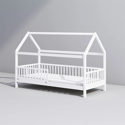 Childrens Wooden House Bed