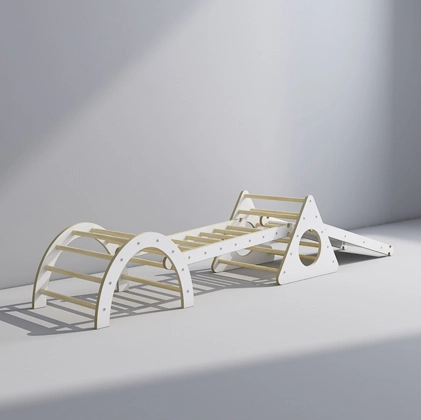 Kids Climbing Frames with Slider and Ladder 4 Pieces Set