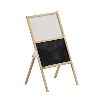 Wooden Kids Easel with Magnetic Black and White Board
