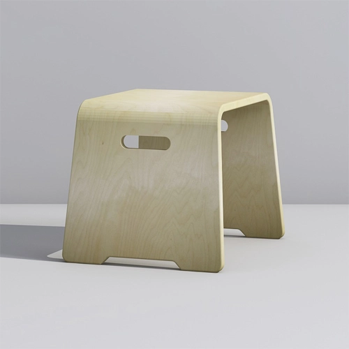 Functional Bentwood Kids Stool with Handles