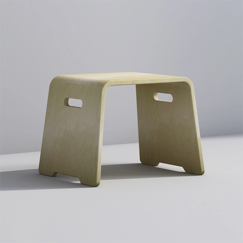 Functional Bentwood Kids Stool with Handles