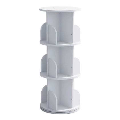 Rotating Kids Book Shelf for Home Corner with Versatile Space