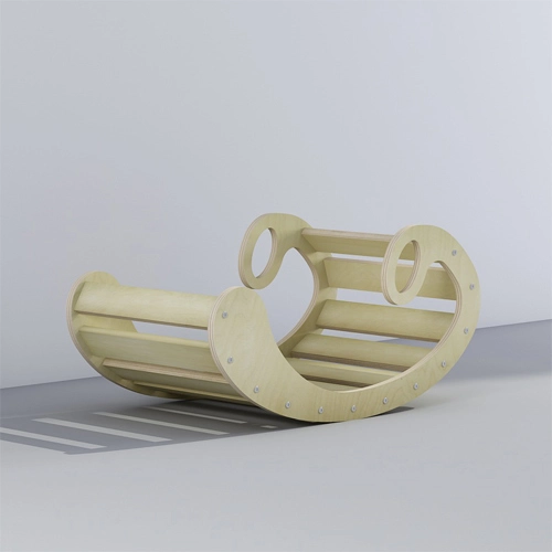 Wooden Kids Rocker with Comfortable Handles