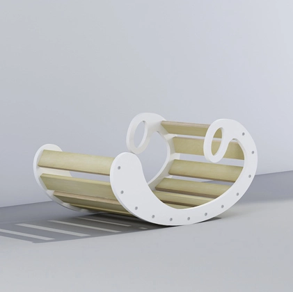 Wooden Kids Rocker with Comfortable Handles