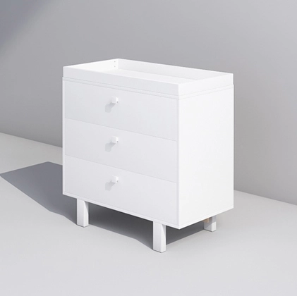 Wooden Dresser Baby Diaper Change Station with Drawers