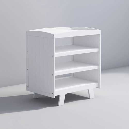Changing Table With Shelves