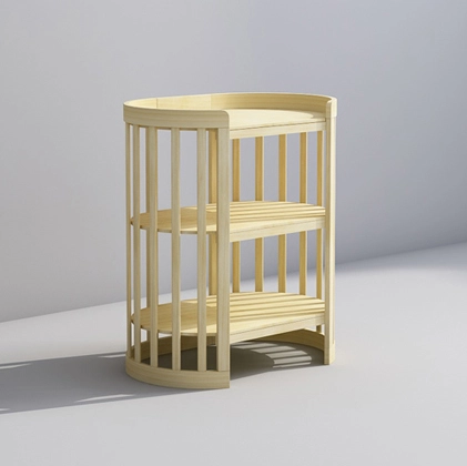 Baby Change Table of Unique Design with Storage Shelves