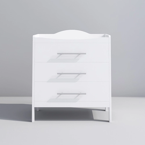 Changing Table Dresser With Shelves