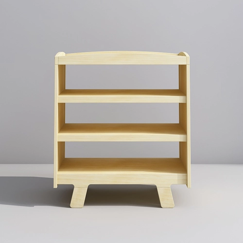 Changing Table With Open Shelves