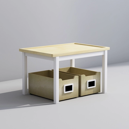 Kids Play Table with Storage Boxes for Toys and Books