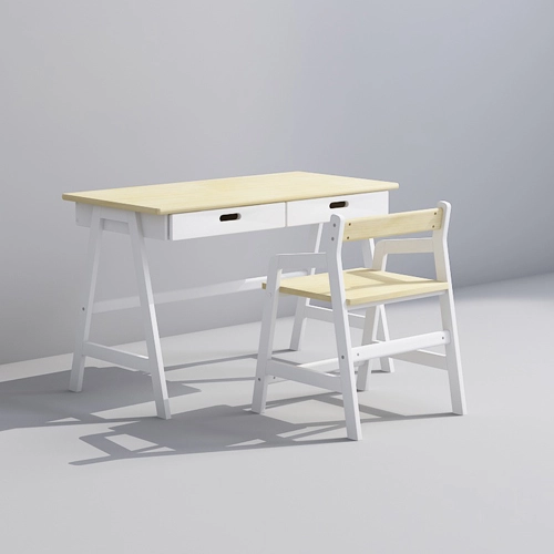 Wooden Study Table And Chair Set