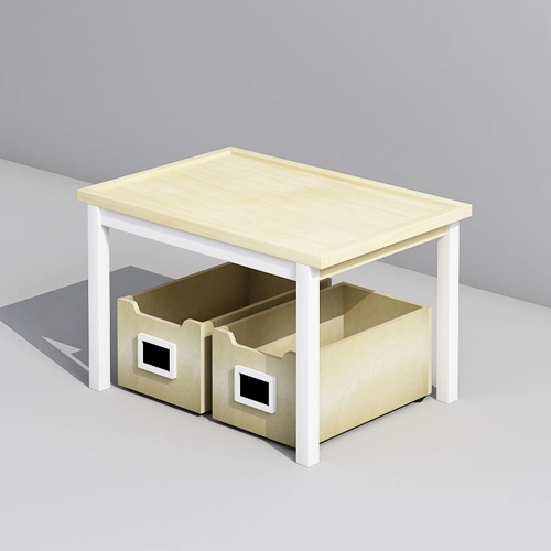 Kids Play Table with Storage Boxes for Toys and Books
