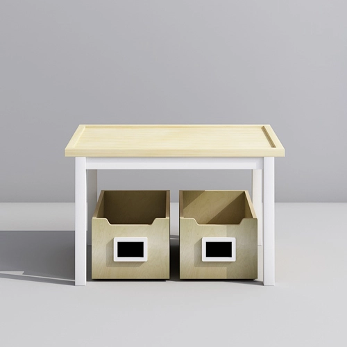 Kids Play Table with Storage Boxes for Toys and Books