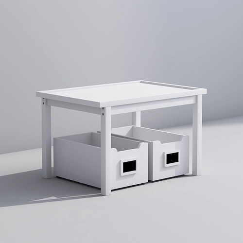 Kids Play Table with Storage Boxes for Toys and Books