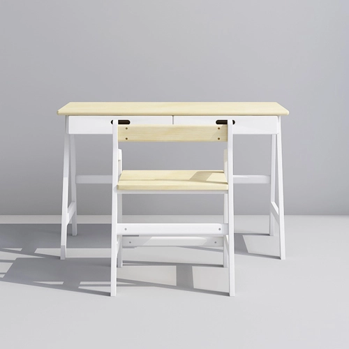 Wooden Study Table And Chair Set