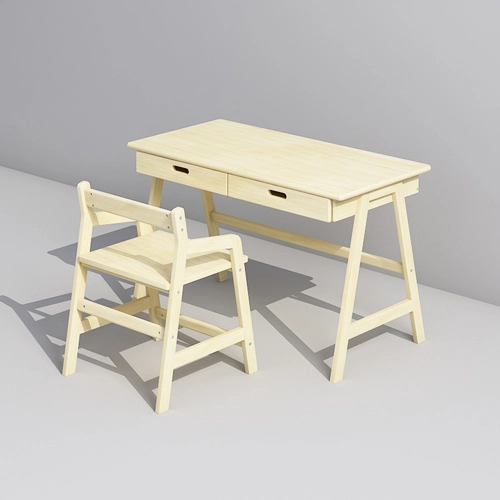 Wooden Table Chair Set For Study