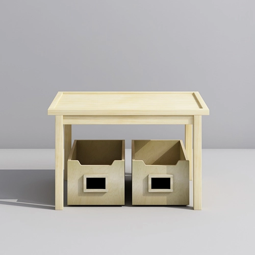 Kids Play Table with Storage Boxes for Toys and Books