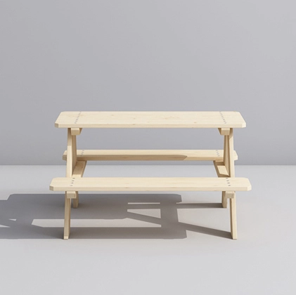 Wooden Kids Picnic Table for Outdoor Activities
