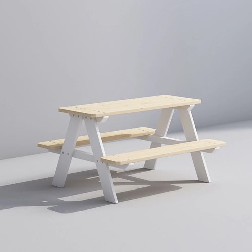 Childrens Wooden Outdoor Picnic Table