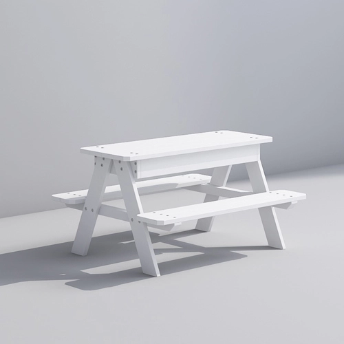 Children PicnicTable for Outdoor Use with Storage Box