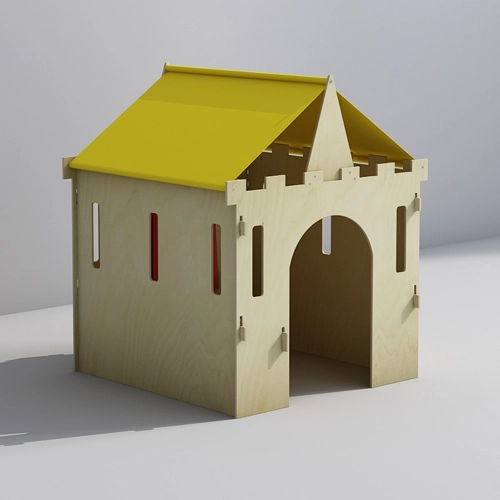 Childrens Wooden Castle Playhouse