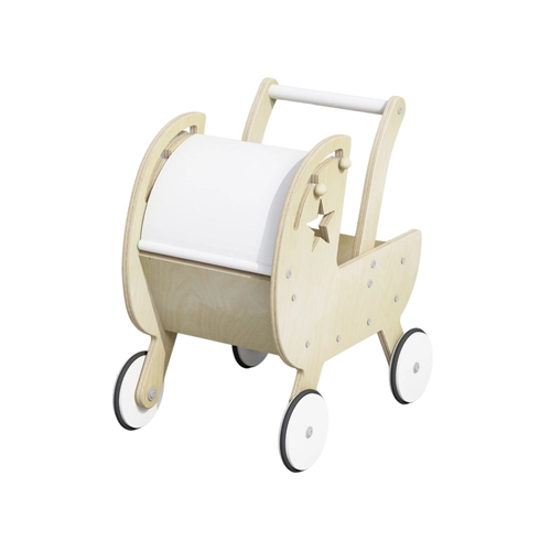 Wooden Doll Pram