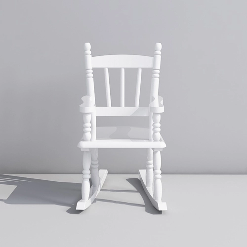 Childrens White Wooden Rocking Chairs