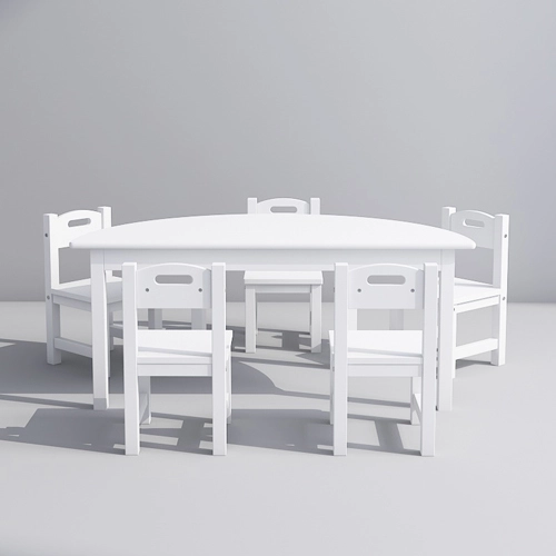 Half Circle Classroom Table
