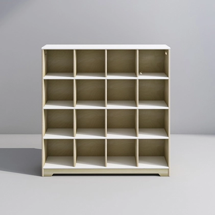 Kid 16 Locker Shelf Unit for Preschool and Kindergarten Use