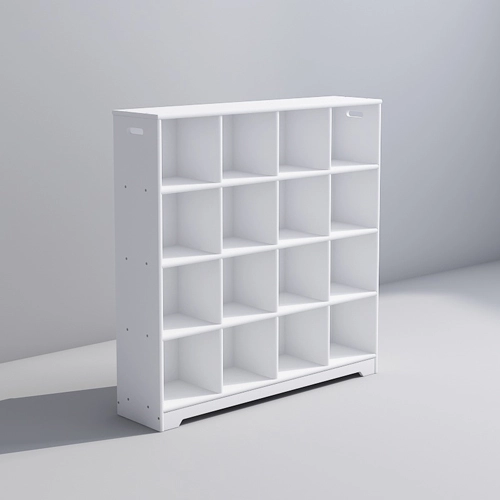 Kid 16 Locker Shelf Unit for Preschool and Kindergarten Use