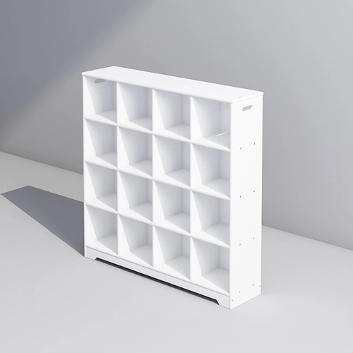 Kid 16 Locker Shelf Unit for Preschool and Kindergarten Use