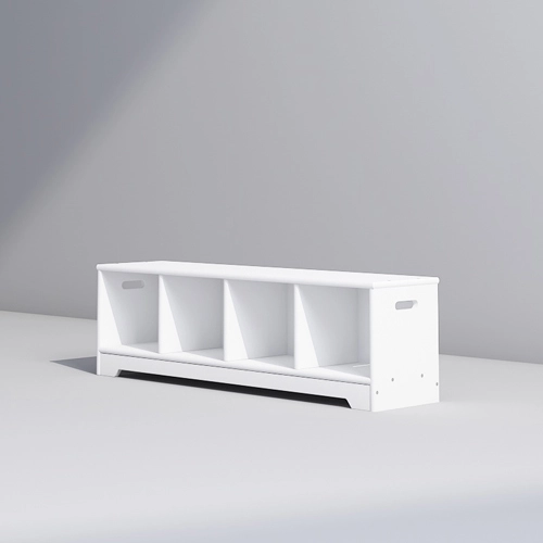 Preschool 4 Locker Unit for Kids Seating and Storing Shoes
