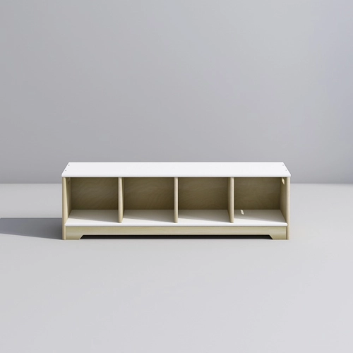 Preschool 4 Locker Unit for Kids Seating and Storing Shoes