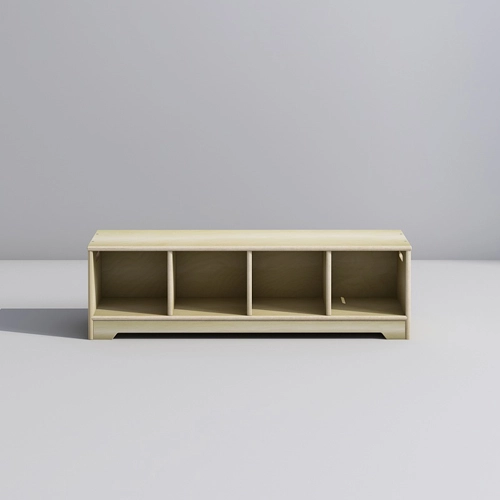 Preschool 4 Locker Unit for Kids Seating and Storing Shoes