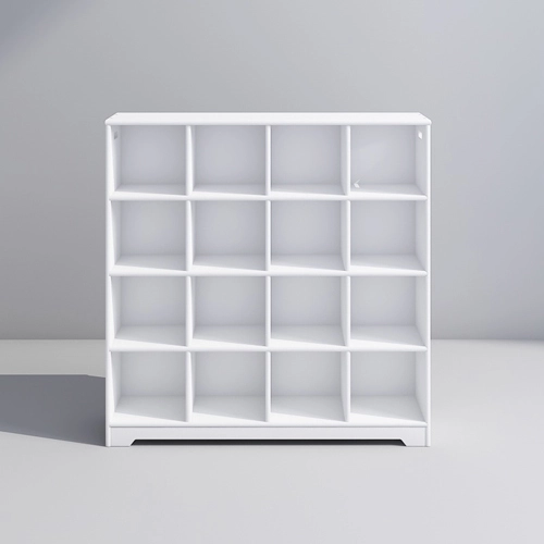 Kid 16 Locker Shelf Unit for Preschool and Kindergarten Use