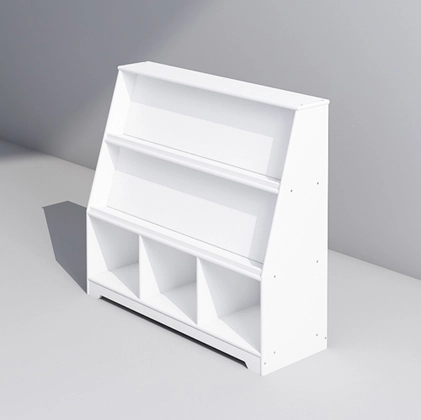 Classroom Display Bookshelf with Sloping and Compartment