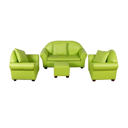 Kid Sofa Setwith Single Armchair, Double Sofa and Ottomar