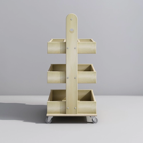 Craft Trolley On Wheels With Drawers