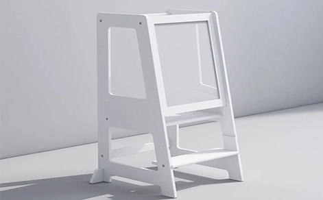 Functional Kids Wooden Stand Tower with Painting Board